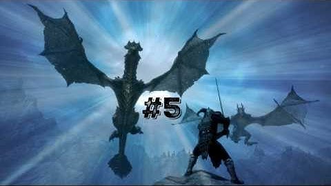 Skyrim (Part 5) KILLING MY FIRST DRAGON!