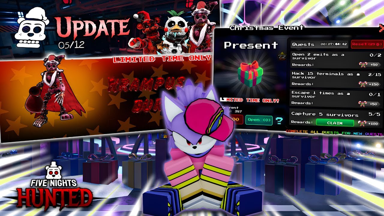 This Is How The NEW CHRISTMAS Five Nights Hunted Update Looks Like! (Presents, NEW Exclusive, & Map)