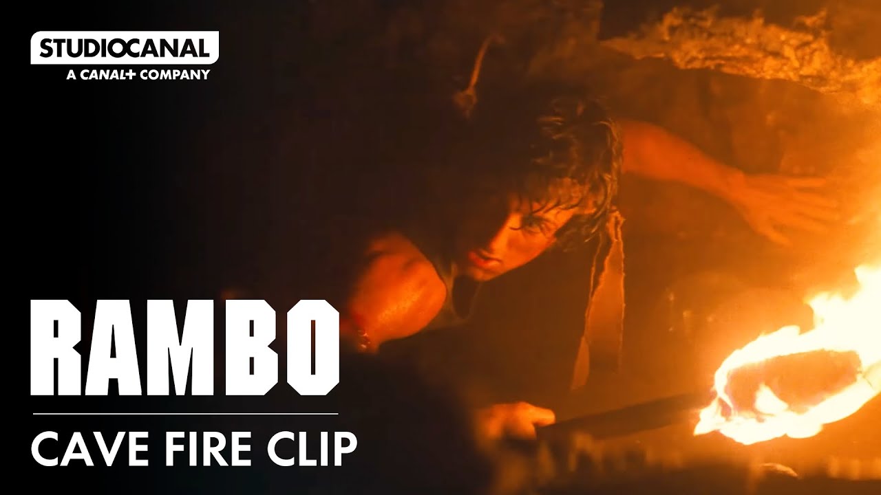 Кадр из пещеры в фильме «Первая кровь» (Рэмбо) — Сильвестр Сталлоне в главной роли — 4K