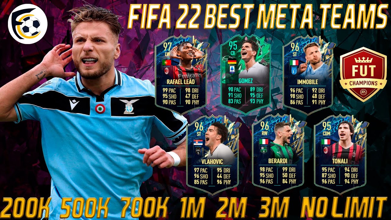 FIFA 22 BEST ULTIMATE META TEAMS! FIFA 22 200K 500K 700K 1M 2M 3M SQUAD BUILDER! 72 YouTube