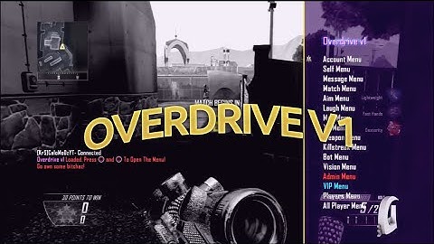 [PS3] Overdrive V1 Black Ops 2 GSC Mod Menu [1.19]