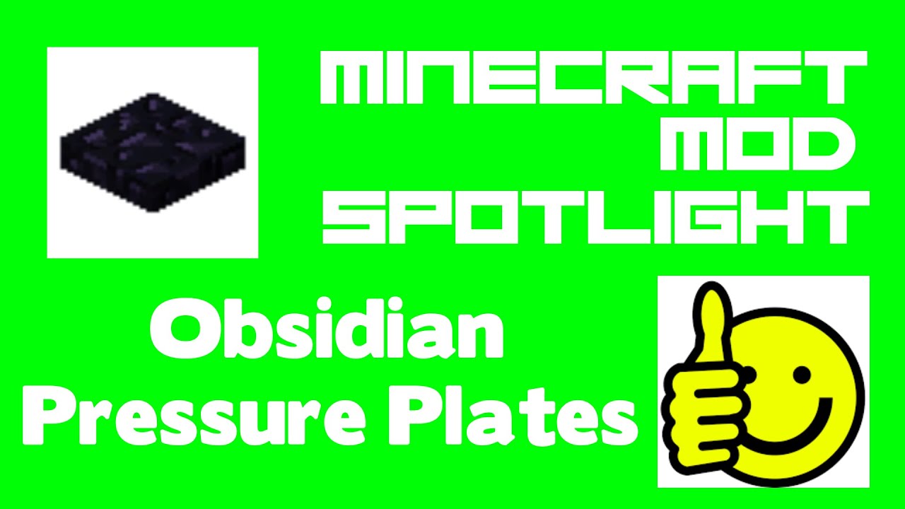 Minecraft Mod - Obsidian Pressure Plates - YouTube