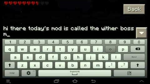 Minecraft pe 0.8.1 mod showcase: Wither Boss Mod