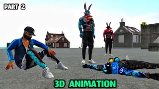 Raistar Attack Ruok 😈 || Raistar Vs Ruok || Part-2 || Free fire 3D Animation video