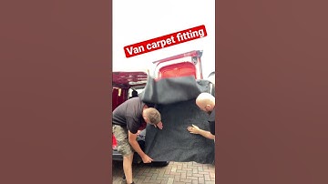 VAN CARPET FITTING #vanconversion #carpet #diy