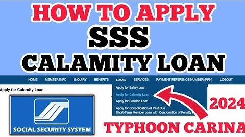 SSS CALAMITY LOAN | HOW TO APPLY SSS CALAMITY LOAN ONLINE | SSS LOAN APPLICATION #sssloan #sssonline