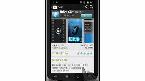 Dive Computer Training App for Android - m3s1