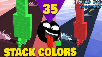 Stack Colors - Level 35 - KEKO IPAD GAMEPLAY Android ios