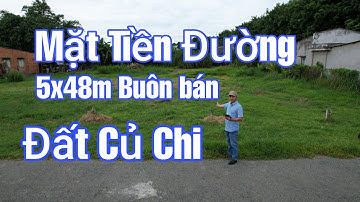 #ĐẤT CỦ CHI | LÔ ĐẤT MẶT TIỀN ĐƯỜNG BÀ THIÊN BUÔN BÁN KINH DOANH 5x48m XÃ NHUẬN ĐỨC |#0977878733 .