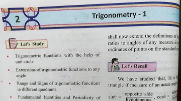 Class 11 Trigonometry -1 Maths1 New Syllabus Maharashtra board by CHETAN  Chaudhari sir