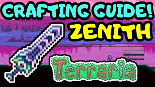 TERRARIA ZENITH CRAFTING GUIDE! Step by Step Zenith Sword Crafting Guide! Terraria 1.4 Journeys End screenshot 4