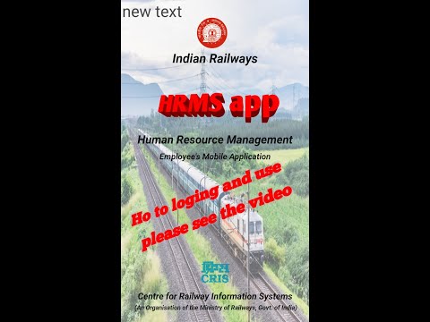 Railways hrms app how to loging and use