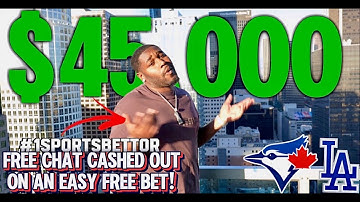 #1SPORTSBETTOR DPATT CASHES THE FREE CHAT AGAIN $45,000