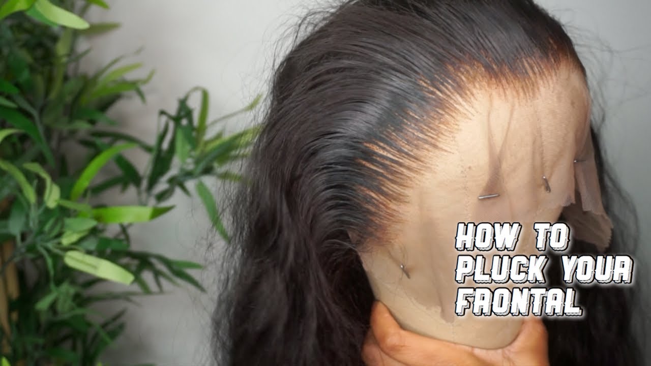 How To Pluck Your Lace Frontal | Beginner Friendly | AfricanMall Hair Review
