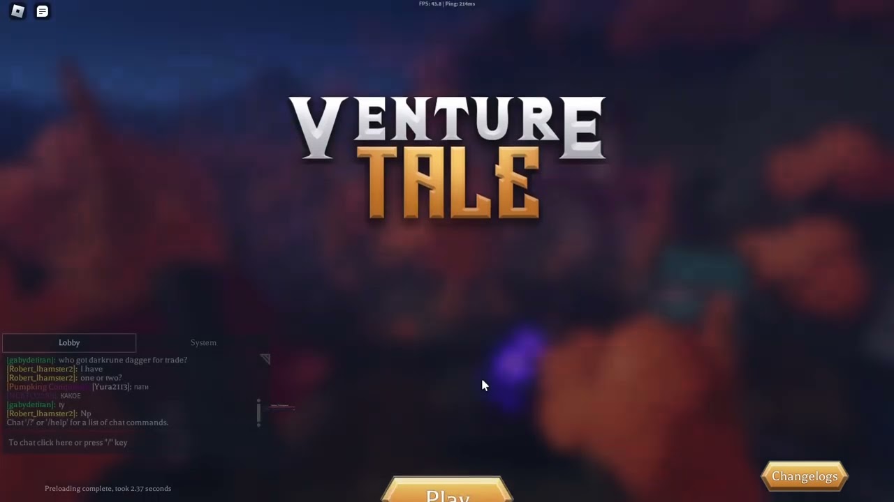 Roblox прохождения в Venture Tale за класс катаны (1/6)