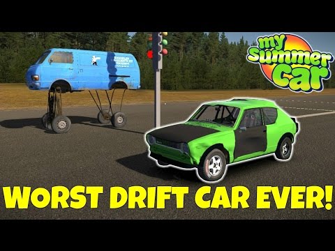 WORST DRIFT CAR EVER & VAN EXPLOSION! - My Summer Car Gameplay Mods - EP 21 - 동영상