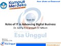 Roles of IT in Advancing Digital Business, Sesi 1