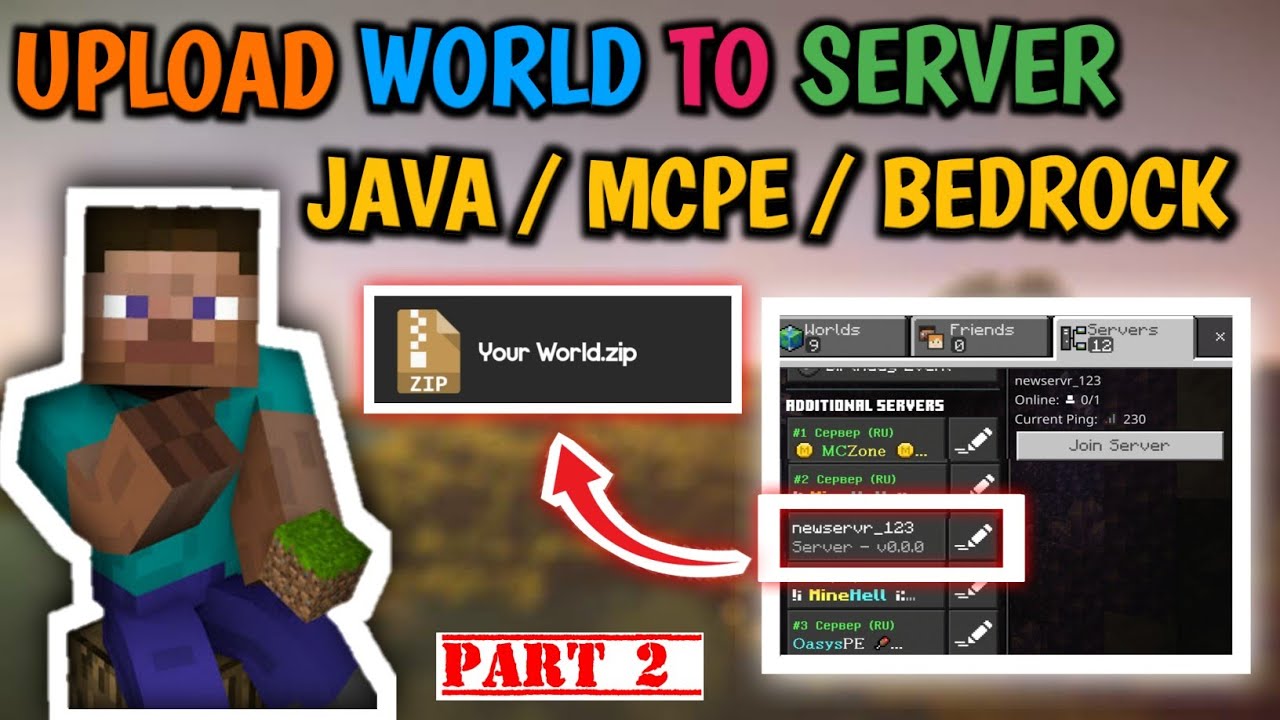 Upload world to your Minecraft server | Add custom world in Minecraft java/mcpe | Assist Gaming