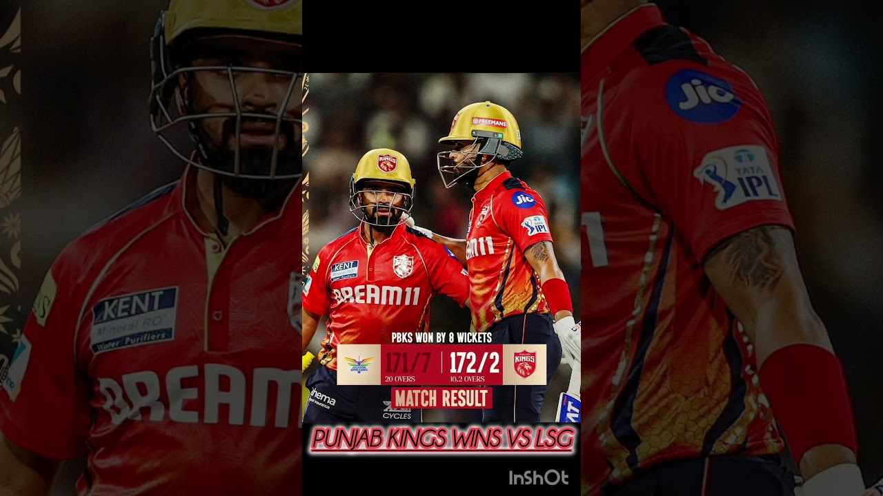 Pbksvslsg punjab wins great match 