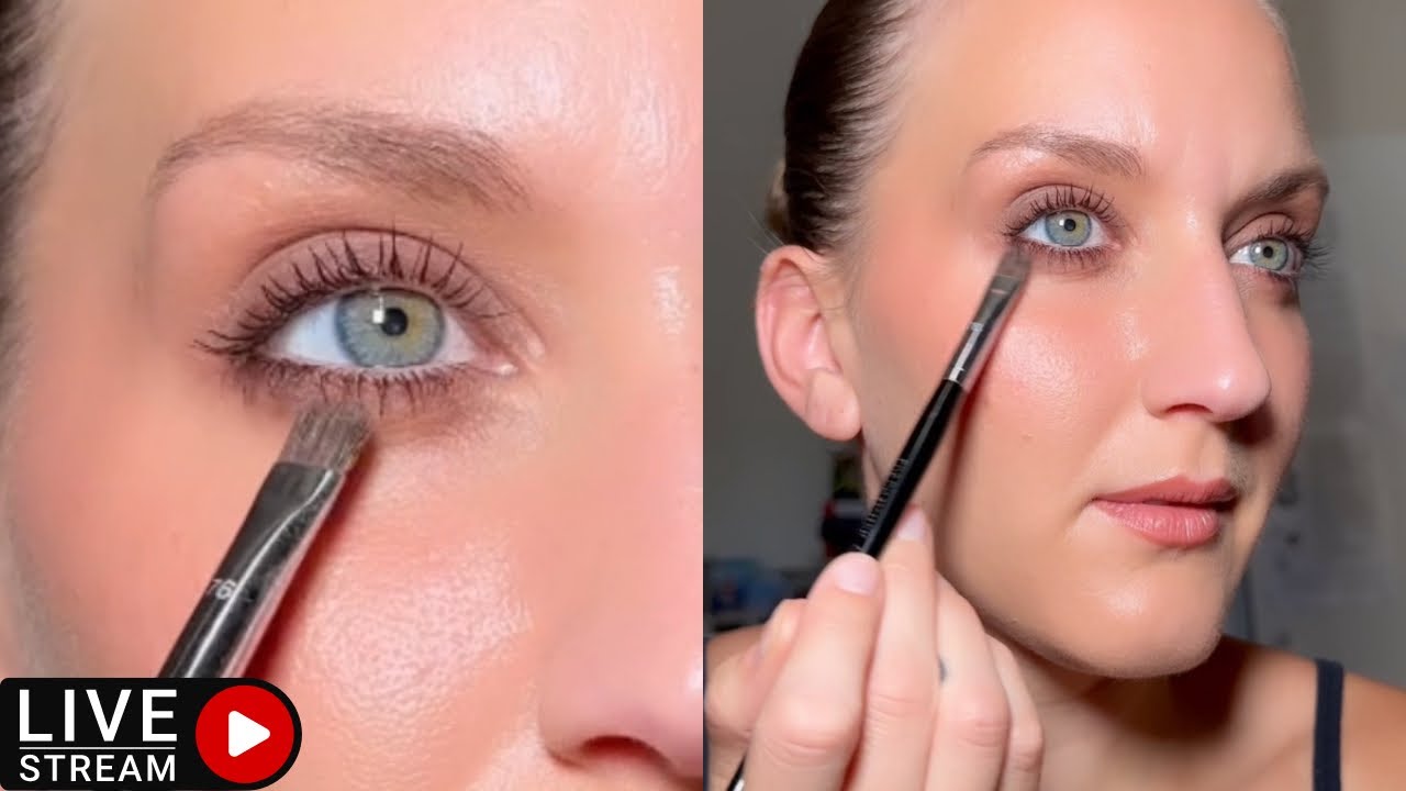 LIVE GRWM : Smokey Lash Line - YouTube