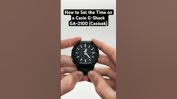 How to Set the Time on a Casio G-Shock Ga-2100 (Casioak) in under 1 minute #casioak #gshock #casio
