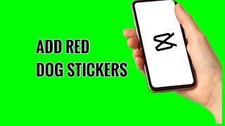 How to Add Red Dog Stickers to Video on CapCut screenshot 4