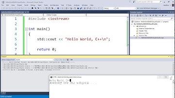 C++ Hello World 예제 한번 더 진행하기 - Visual Studio 2017 사용