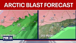 Houston Arctic Blast Forecast Timeline, Chances Of Ice