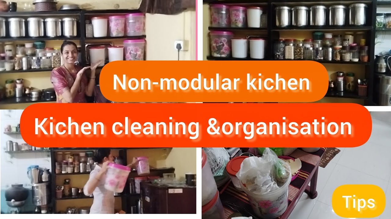 Kichen cleaning and organisation tips || non modular kichen deep cleaning ||✨# Happy home with sonal