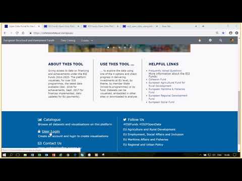 ESI Funds Open Data tutorial 1