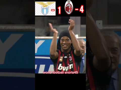 milan vs lazio 2008/2009 match highlights💪🔥 #ronaldinho #football #goals #youtubeshorts #viralshort