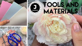 Handmade foam flowers.  Overview of materials and tools. Обзор материалов и инструментов.