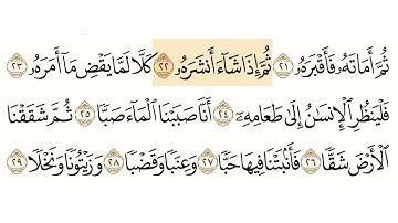 سورة عبس الشيخ هزاع البلوشي Sourate Absa