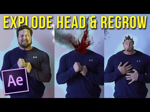 How to Explode a Head & Regrow it back Tutorial | After Effects CC 2017