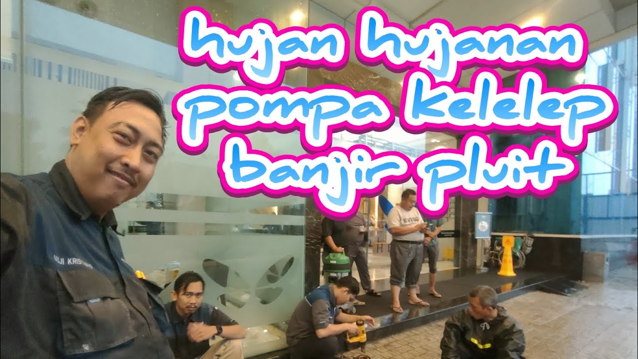 kegiatan monitoring area pompa gedung,subuh subuh udah hujan hujanan .. basah kuyupppp....