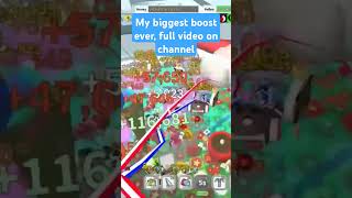 My biggest BSS boost #roblox #beeswarmsimulator #boost #biggest #pepper #patch