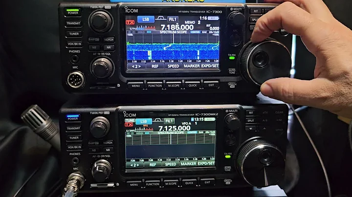 ICOM IC7300 MK2 & MK1 Receive Test (Mk2 has  Rf gain on ) New video soon.