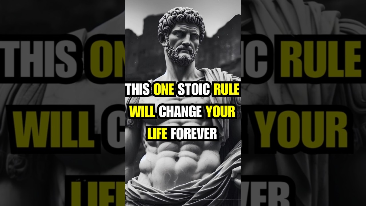 This ONE Stoic Rule Will Change Your Life Forever 