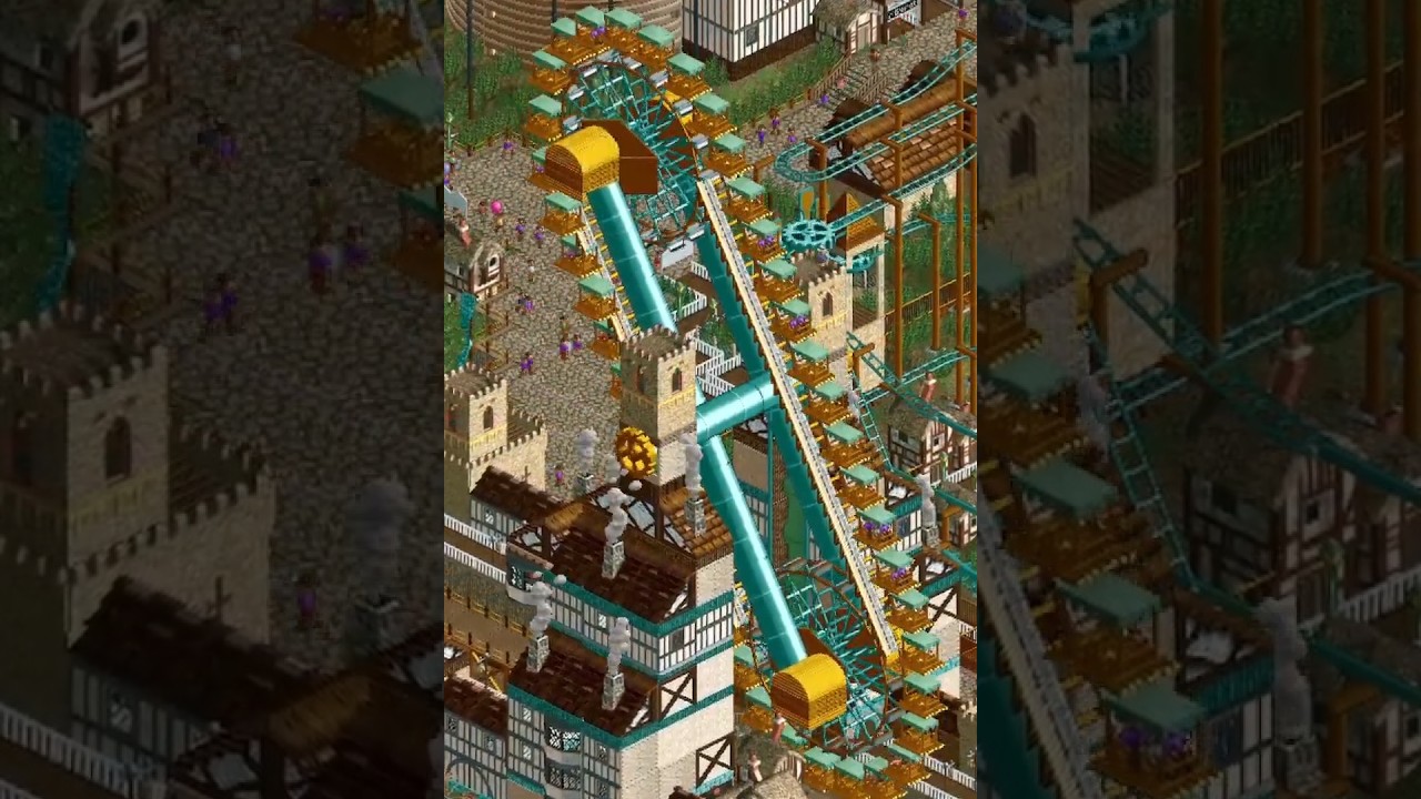 A medieval steampunk amusement park! 