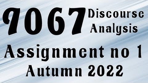 AIOU Code 9067 Solved Assignment No.1 Autumn 2022 #aiou #aiousolveassignments
