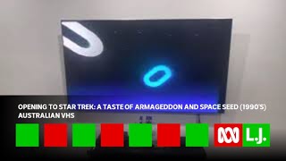 Opening To Star Trek A Taste Of Armageddon And Space Seed 1990S Australian Vhs