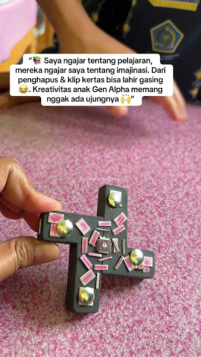 Gasing Penghapus bikinan siswa, kreatif bikin geleng geleng😂