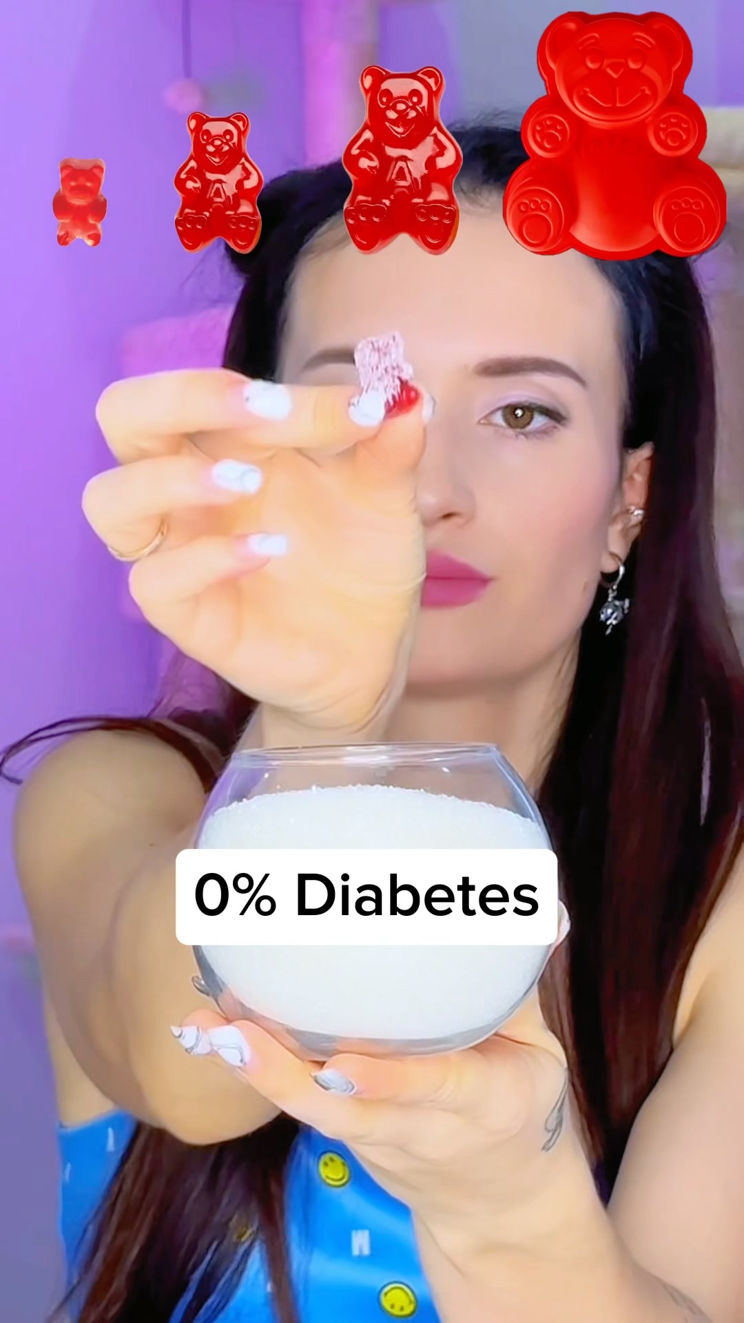 From Small To Giant 0%? VS 100%? #katebrush #shorts #gummy
