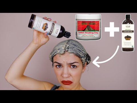 using-the-aztec-healing-clay-mask-and-castor-oil-on-my-hair...