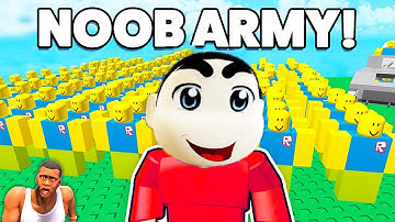 SHINCHAN Hire BIGGEST NOOBS ARMY in ROBLOX to DOMINATE with CHOP and FRANKLIN Part 5