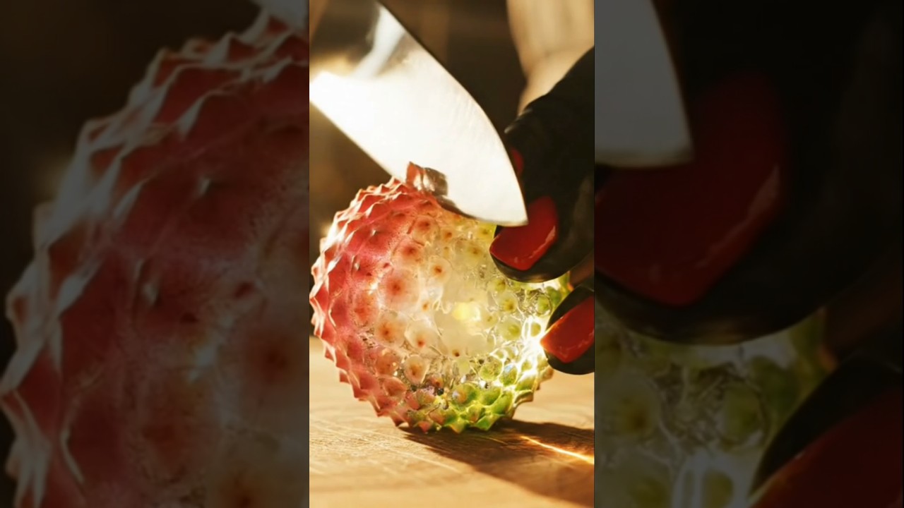 Glassy Lychee Cutting | Most Satisfying ASMR Short||