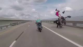 Holla back motorcycle crash
