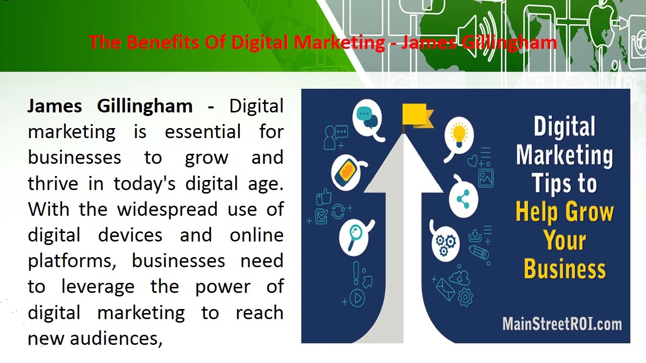 James Gillingham Finxflo - Digital Marketing Allows Businesses To Engage With Their Customers