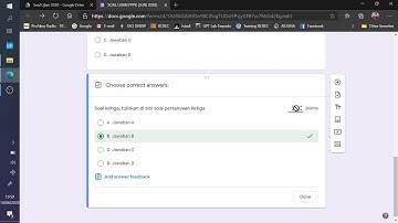 Tutorial Membuat Soal Multiple Choice dan Penilaiannya Menggunakan Google Form