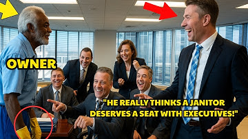 Janitor Walked Into Executive Meeting—They Laughed, Until He Pulled Out The Ownership Papers